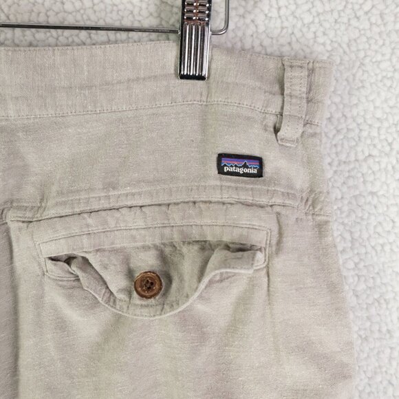 Patagonia Shorts Mens 32 Gray Hemp Blend Outdoor Lightweight Boho Summer - Picture 4 of 10